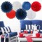 Fourth-4th of July-Imemorial Party-Decorations Lanterns - 14pcs (Navy-Blue Red-White)